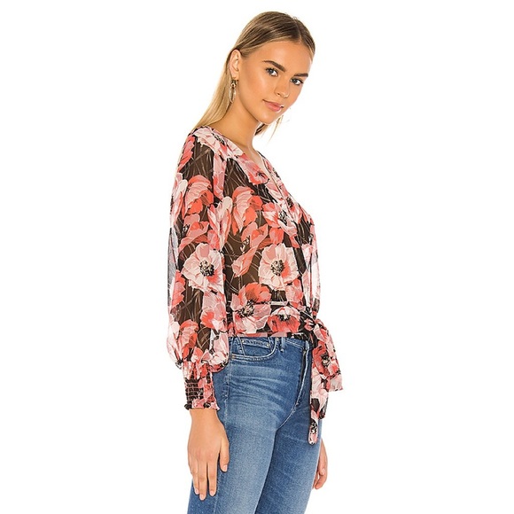 NWT Misa Los Angeles For Revolve Lettie Floral Top XS - Picture 3 of 9